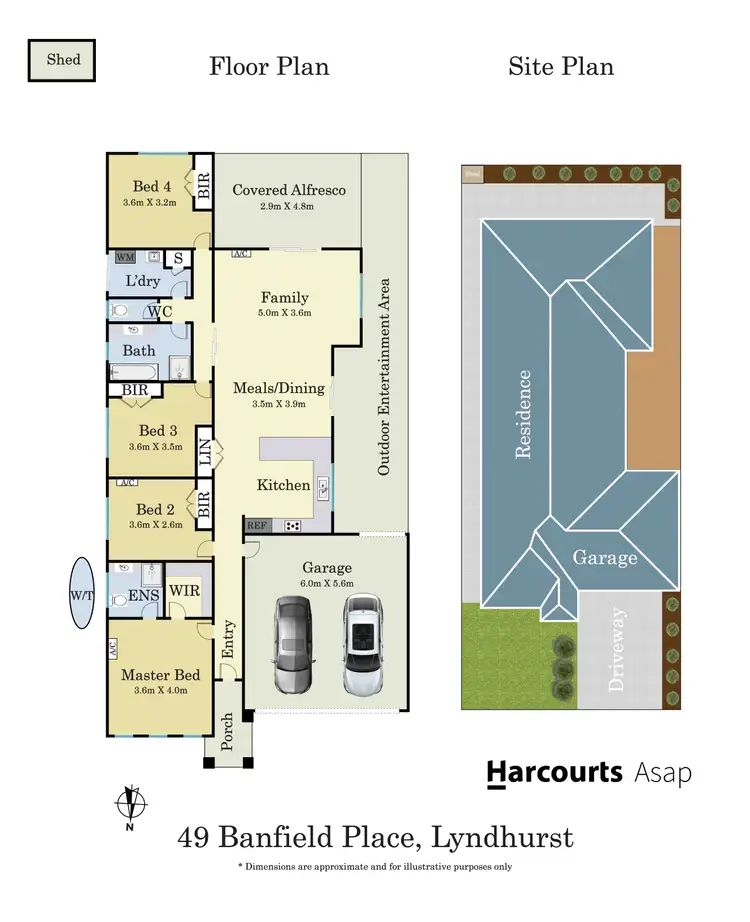 Floorplan of Homely house listing, 49 Banfield Place, Lyndhurst VIC 3975