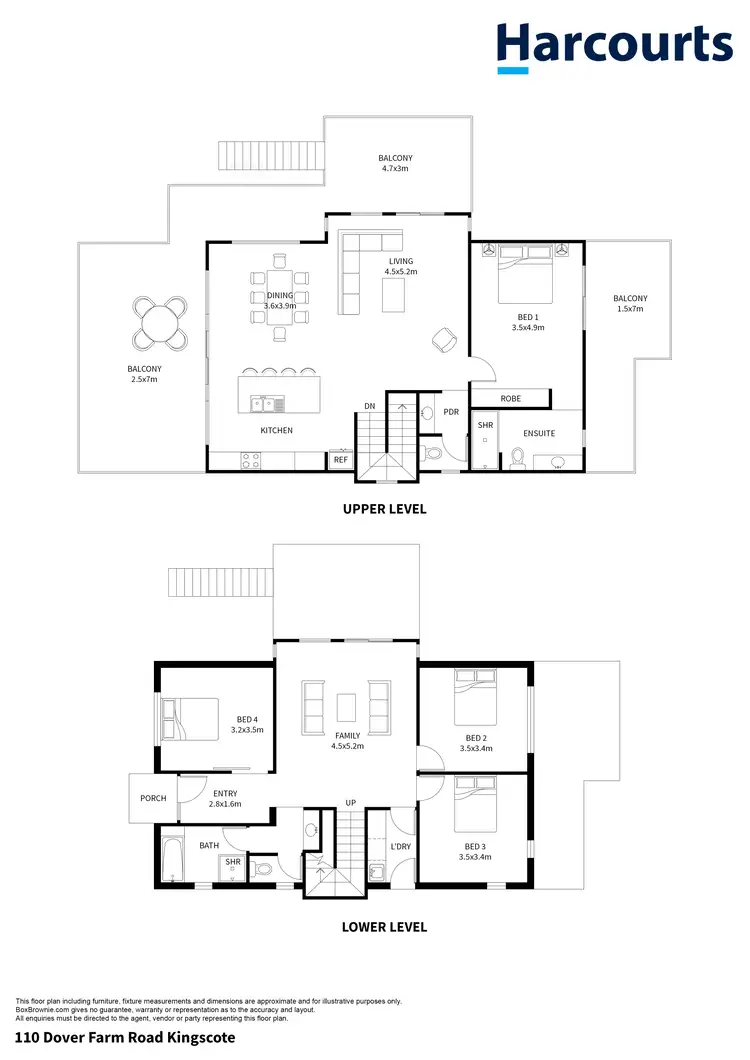 Floorplan of Homely house listing, 110 Dover Farm Road, Kingscote SA 5223