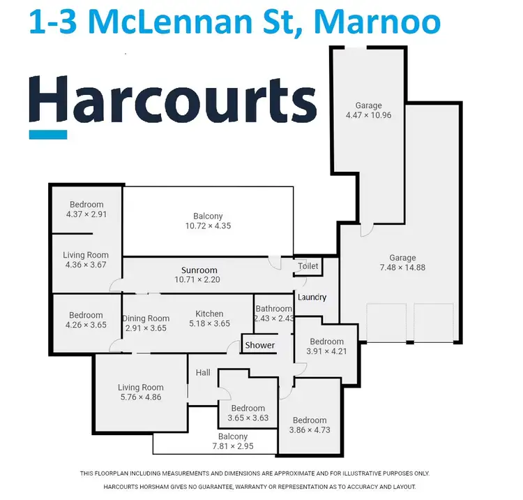 Floorplan of Homely house listing, 1-3 Mclennan Street, Marnoo VIC 3387
