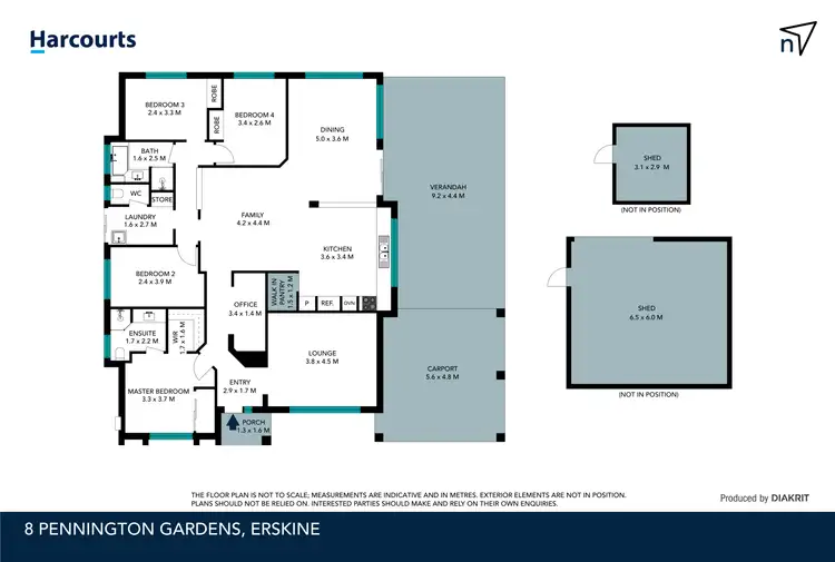 Floorplan of Homely house listing, 8 Pennington Gardens, Erskine WA 6210