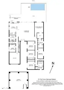 Floorplan of Homely house listing, 22 Port Drive, Mermaid Waters QLD
