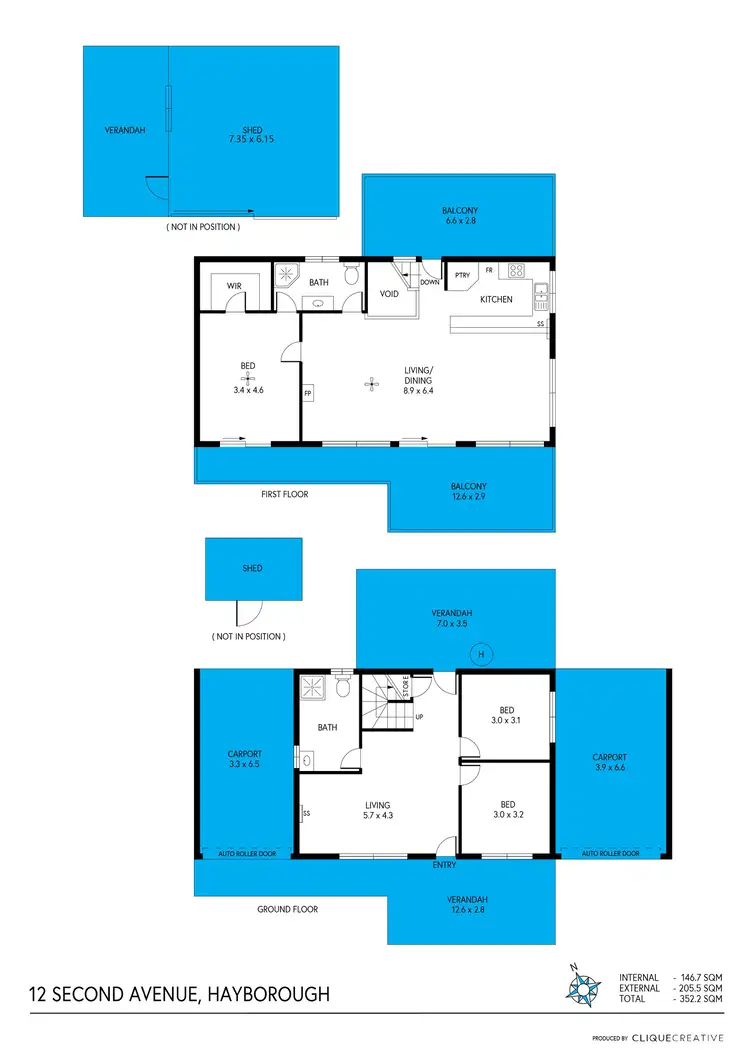 Floorplan of Homely house listing, 12 Second Avenue, Hayborough SA 5211