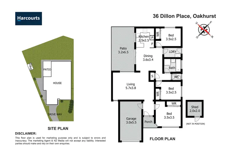 Floorplan of Homely house listing, 36 Dillon Place, Oakhurst NSW 2761