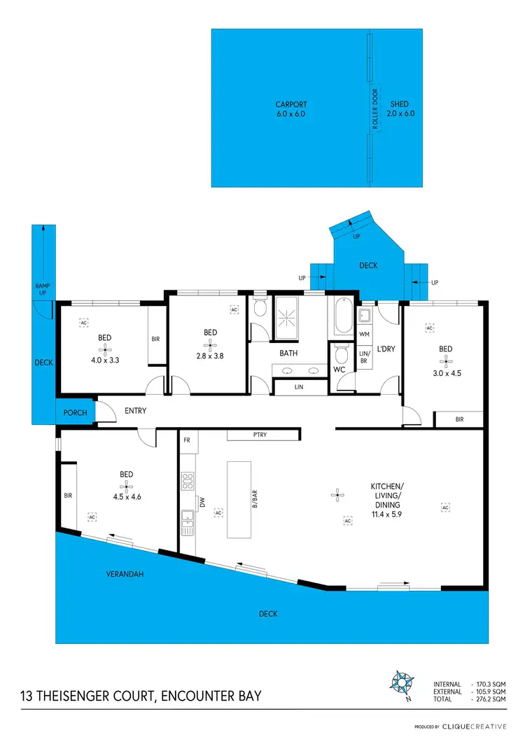 Floorplan of Homely house listing, 13 Theisenger Court, Encounter Bay SA 5211