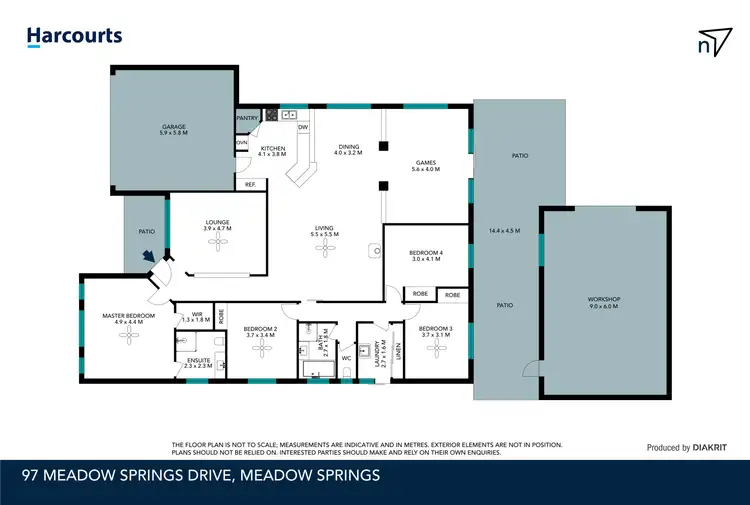 Floorplan of Homely house listing, 97 Meadow Springs Drive, Meadow Springs WA 6210