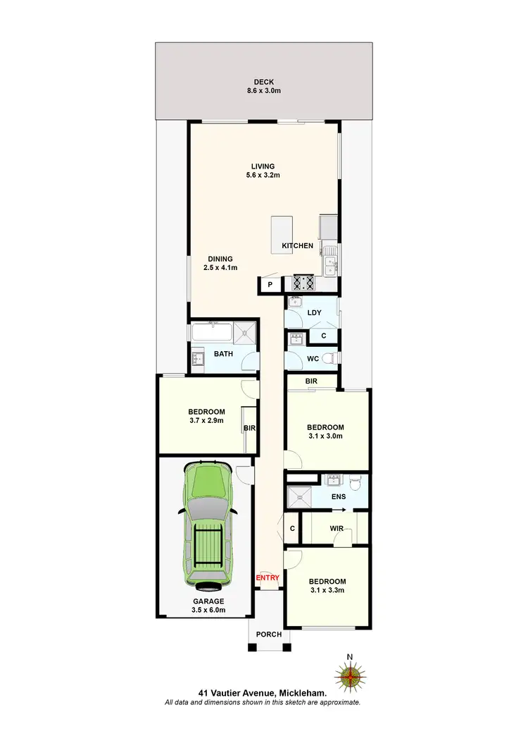 Floorplan of Homely house listing, 41 Vautier Avenue, Mickleham VIC 3064
