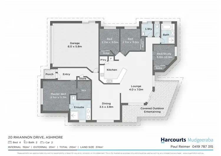 Floorplan of Homely house listing, 20 Rhiannon Drive, Ashmore QLD 4214
