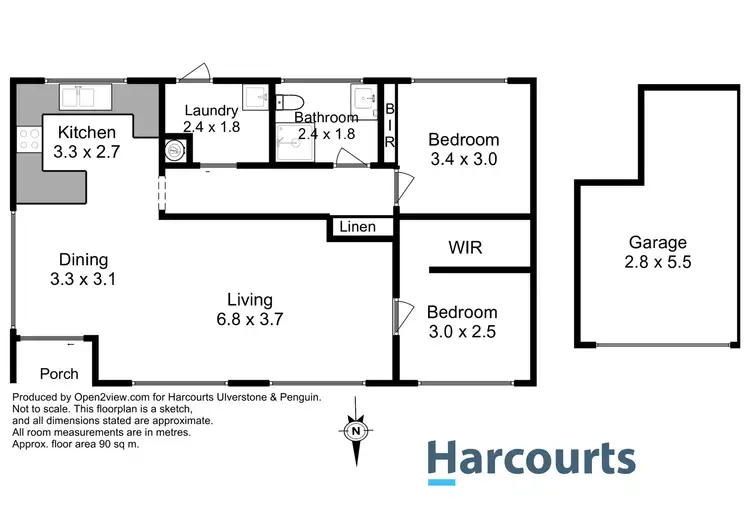Floorplan of Homely unit listing, 1/8 Cluan Crescent, Ulverstone TAS 7315