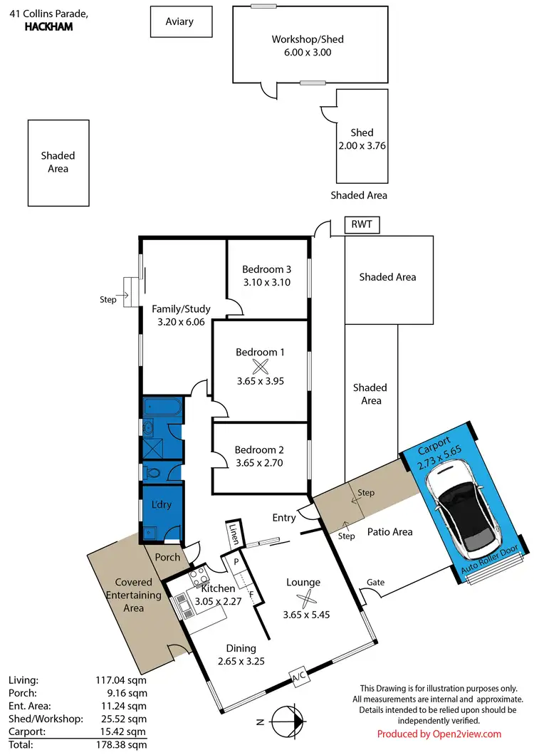 Floorplan of Homely house listing, 41 Collins Parade, Hackham SA 5163