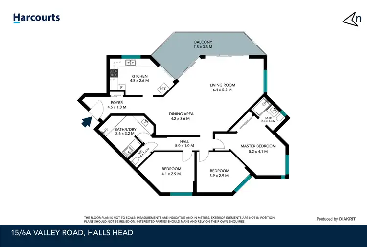 Floorplan of Homely house listing, 15/6A Valley Road, Halls Head WA 6210