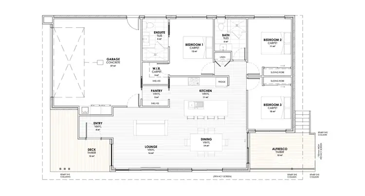 Floorplan of Homely unit listing, 1/14 Hearps Road, West Ulverstone TAS 7315
