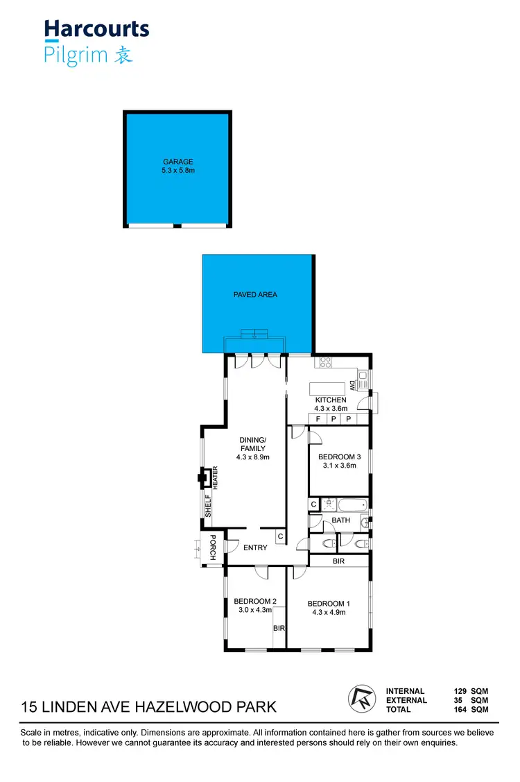 Floorplan of Homely house listing, 15 Linden Avenue, Hazelwood Park SA 5066