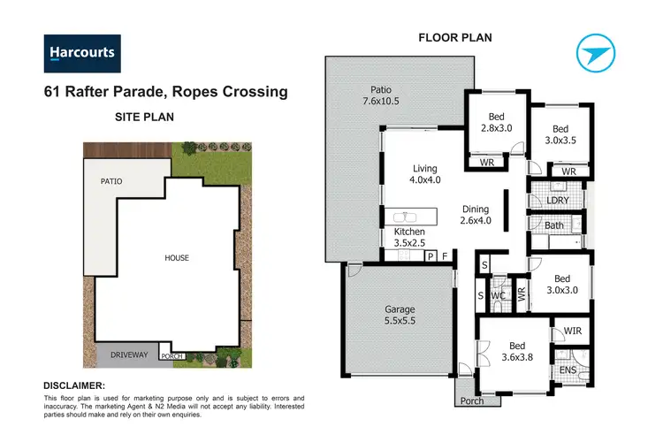 Floorplan of Homely house listing, 61 Rafter Parade, Ropes Crossing NSW 2760
