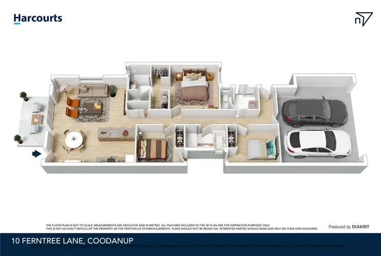 Floorplan of Homely house listing, 10 Ferntree Lane, Coodanup WA 6210