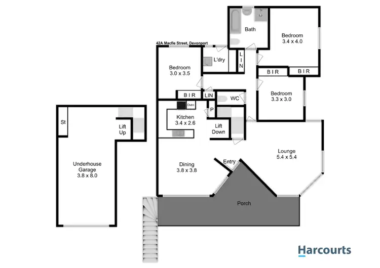 Floorplan of Homely house listing, 42A Macfie Street, Devonport TAS 7310