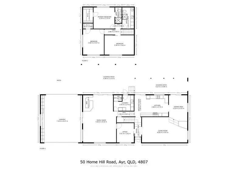 Floorplan of Homely house listing, 50-52 Home Hill Road, Ayr QLD 4807