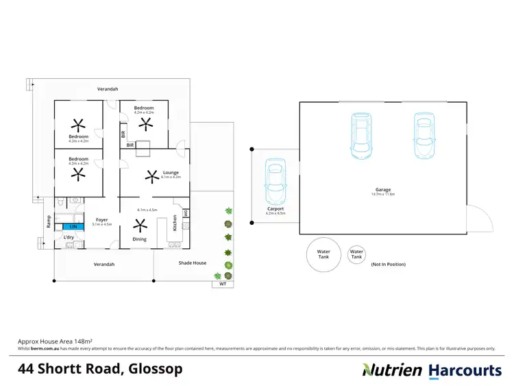 Floorplan of Homely house listing, 44 Shortt Road, Glossop SA 5344