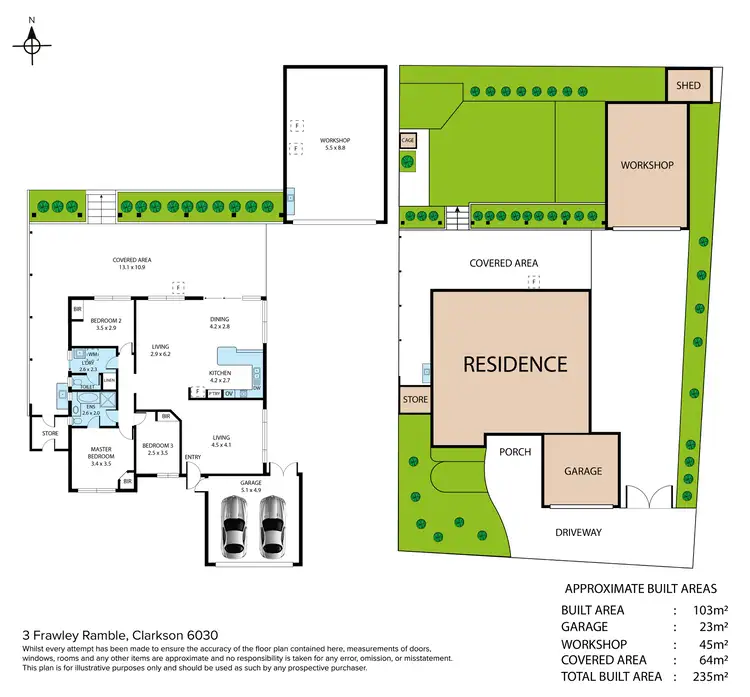 Floorplan of Homely house listing, 3 Frawley Ramble, Clarkson WA 6030