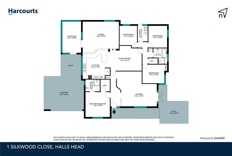 Floorplan of Homely house listing, 1 Silkwood Close, Halls Head WA 6210