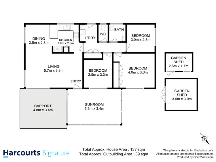 Floorplan of Homely house listing, 4 Chandos Drive, Berriedale TAS 7011