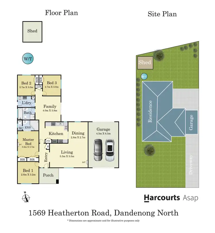 Floorplan of Homely house listing, 1569 Heatherton Road, Dandenong North VIC 3175