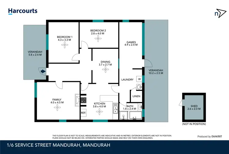 Floorplan of Homely house listing, 1/6 Service Street, Mandurah WA 6210