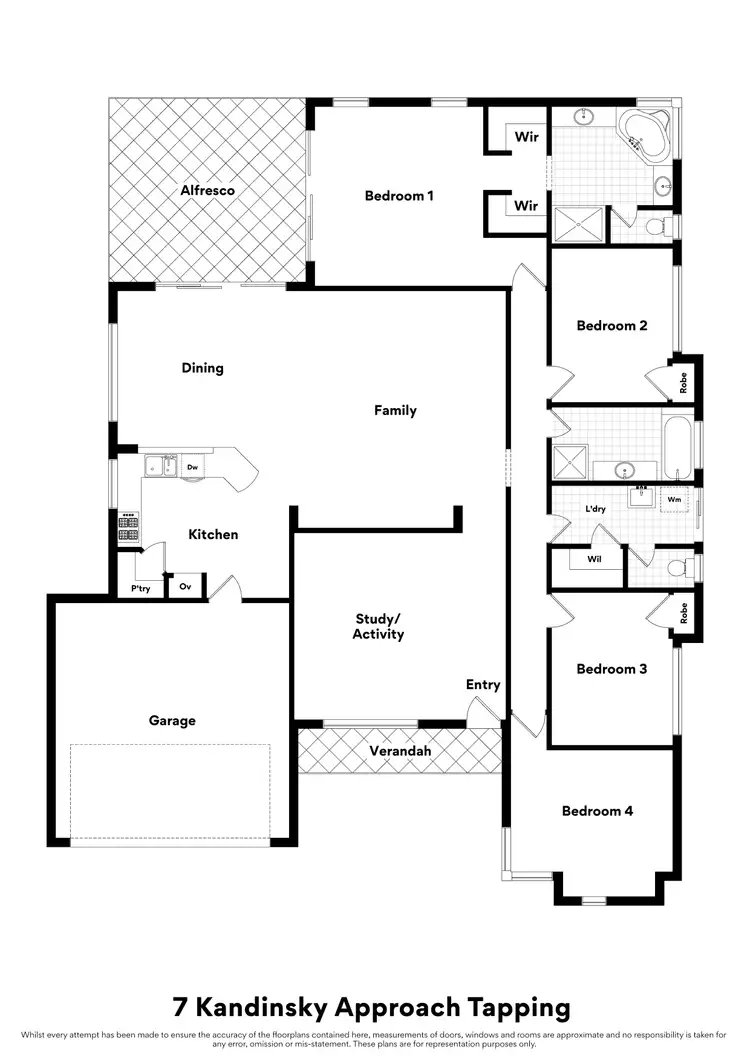 Floorplan of Homely house listing, 7 Kandinsky Approach, Tapping WA 6065