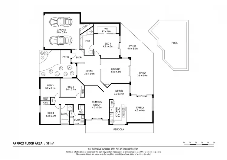 Floorplan of Homely house listing, 110 Endeavour Dr, Banksia Beach QLD 4507