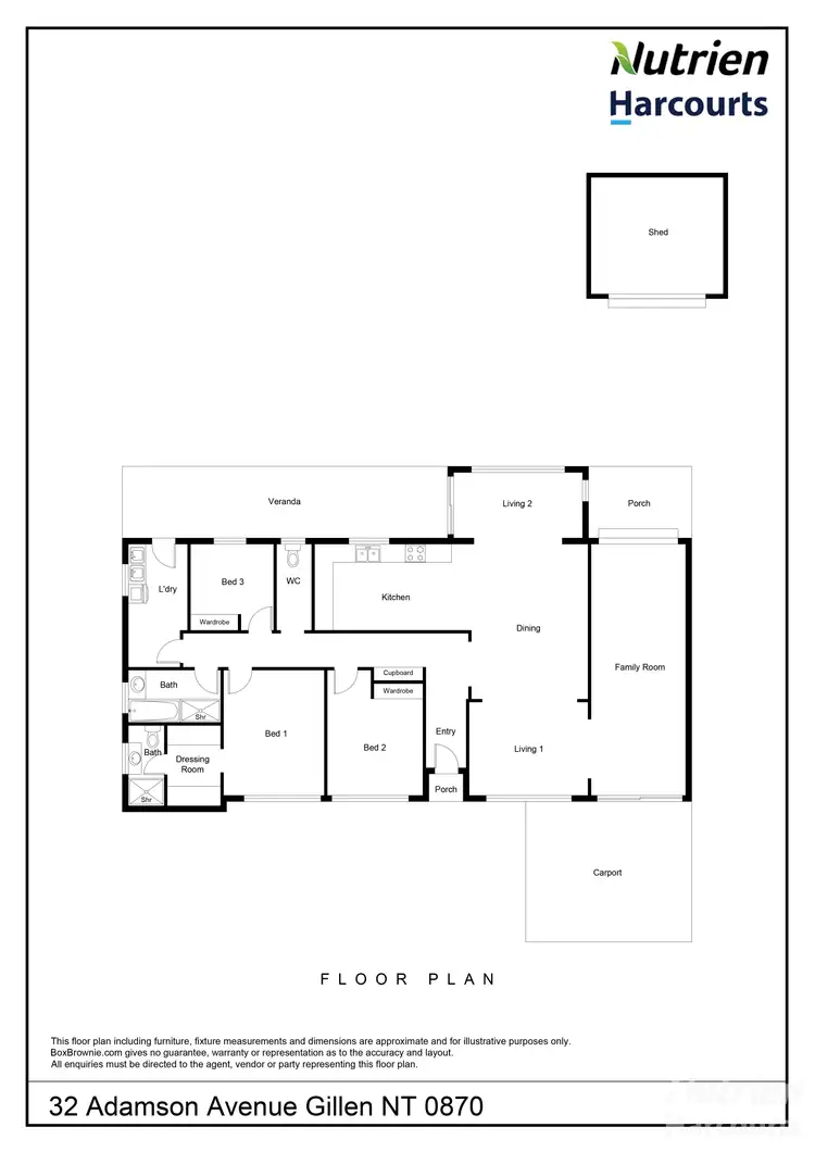 Floorplan of Homely house listing, 32 Adamson Avenue, Gillen NT 870