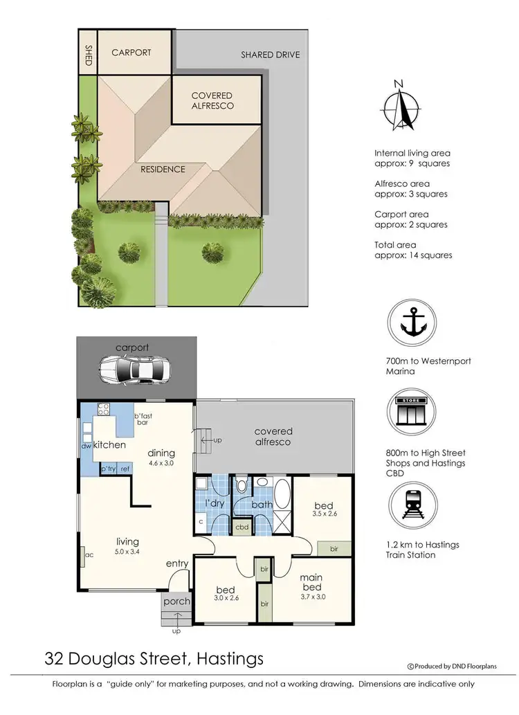 Floorplan of Homely house listing, 1/32 Douglas Street, Hastings VIC 3915