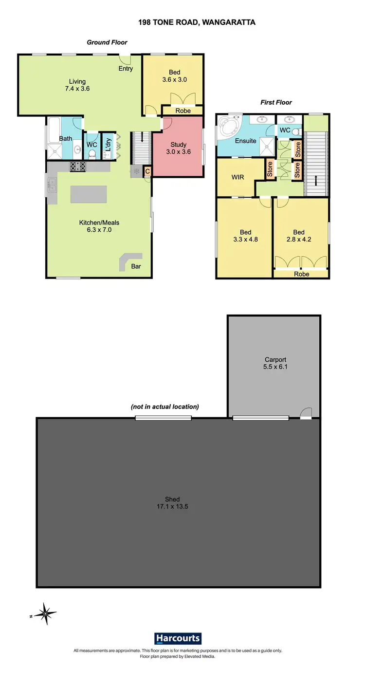 Floorplan of Homely house listing, 198 Tone Road, Wangaratta VIC 3677
