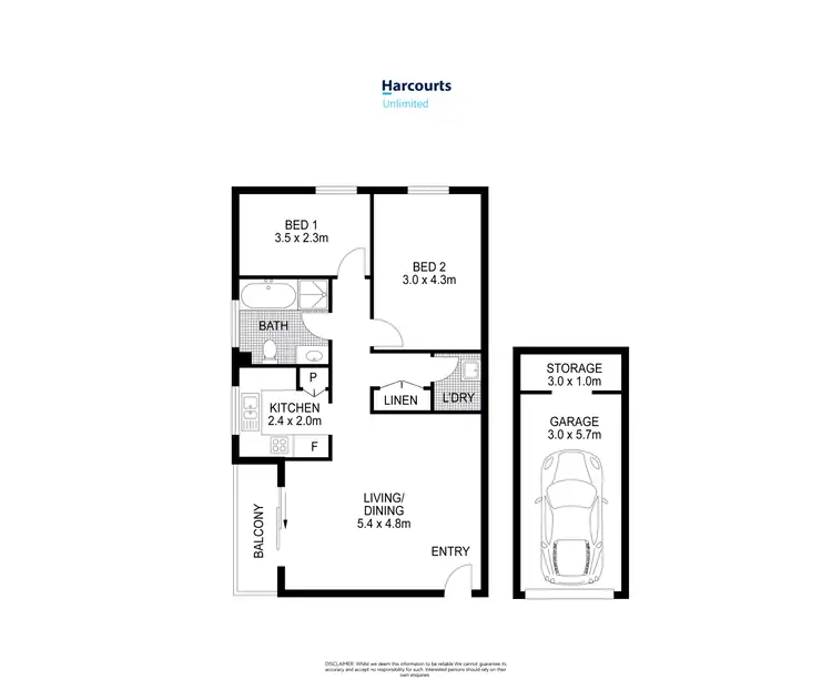 Floorplan of Homely unit listing, 1/14 Sainsbury Street, St Marys NSW 2760