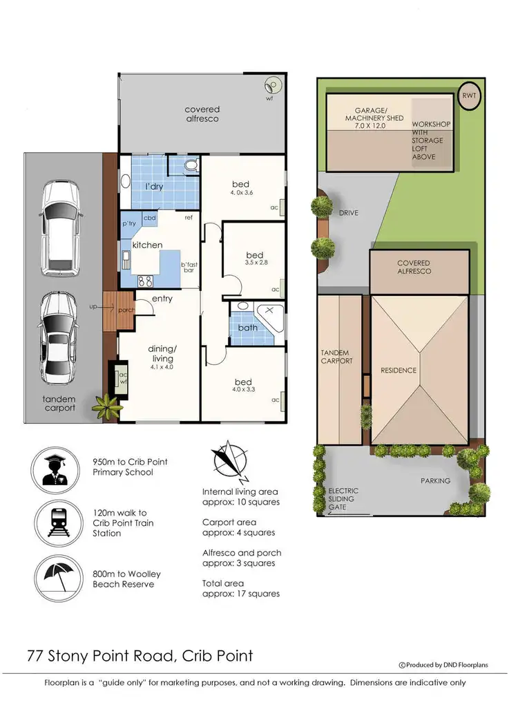 Floorplan of Homely house listing, 77 Stony Point Road, Crib Point VIC 3919