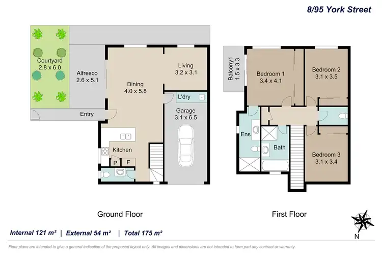 Floorplan of Homely townhouse listing, 8/95 York Street, Nundah QLD 4012
