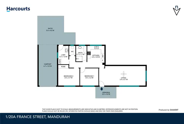Floorplan of Homely house listing, 1/20A France Street, Mandurah WA 6210