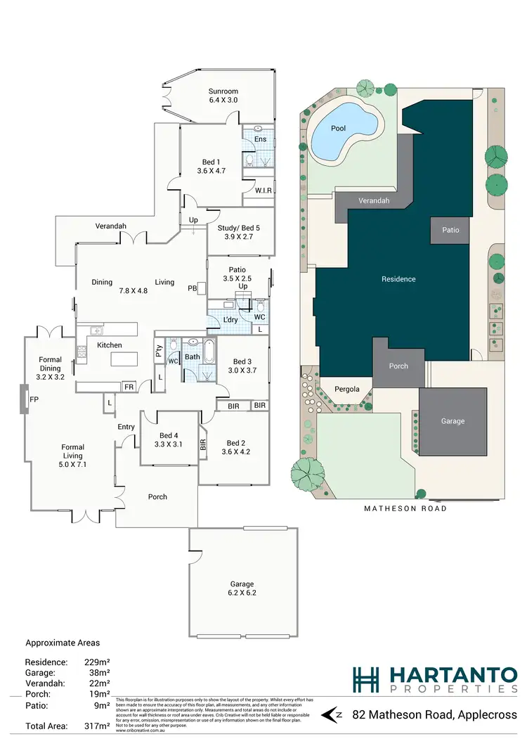 Floorplan of Homely house listing, 82 Matheson Road, Applecross WA 6153