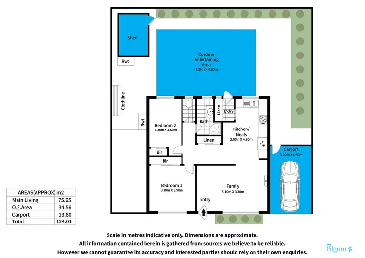 Floorplan of Homely unit listing, 5/453 Grange Road, Seaton SA 5023