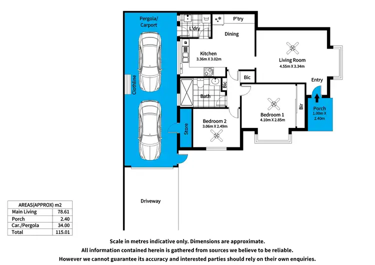 Floorplan of Homely unit listing, 1/8 East Terrace, Kensington Gardens SA 5068