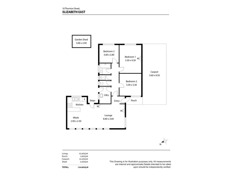 Floorplan of Homely house listing, 18 Thornton Street, Elizabeth East SA 5112