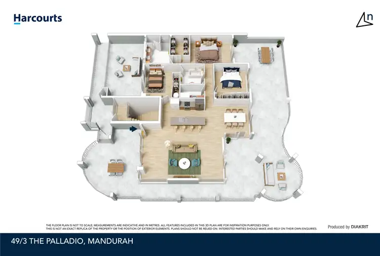 Floorplan of Homely unit listing, 49/3 The Palladio, Mandurah WA 6210