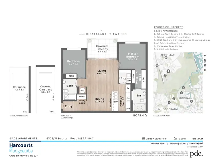 Floorplan of Homely apartment listing, 6306/31 Bourton Road, Merrimac QLD 4226