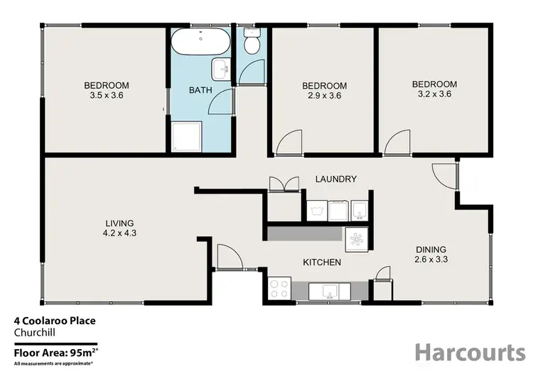Floorplan of Homely house listing, 4 Coolaroo Place, Churchill VIC 3842