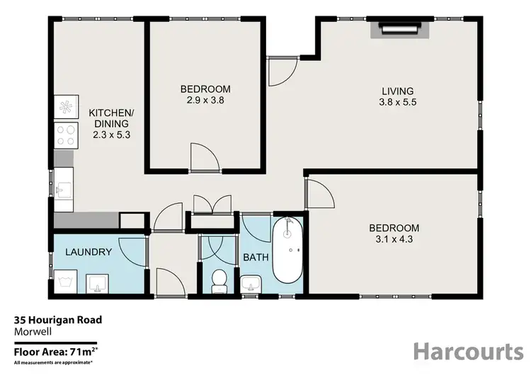 Floorplan of Homely house listing, 35 Hourigan Road, Morwell VIC 3840