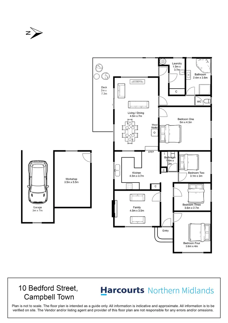 Floorplan of Homely house listing, 10 Bedford Street, Campbell Town TAS 7210