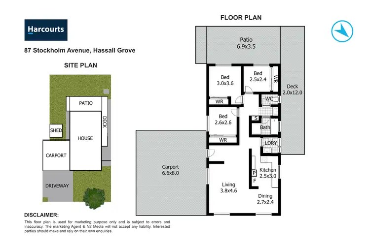 Floorplan of Homely house listing, 87 & 87A Stockholm Avenue, Hassall Grove NSW 2761