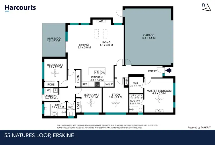 Floorplan of Homely house listing, 55 Natures Loop, Erskine WA 6210