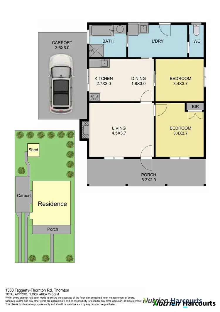 Floorplan of Homely house listing, 1363 Taggerty-Thornton Road, Thornton VIC 3712
