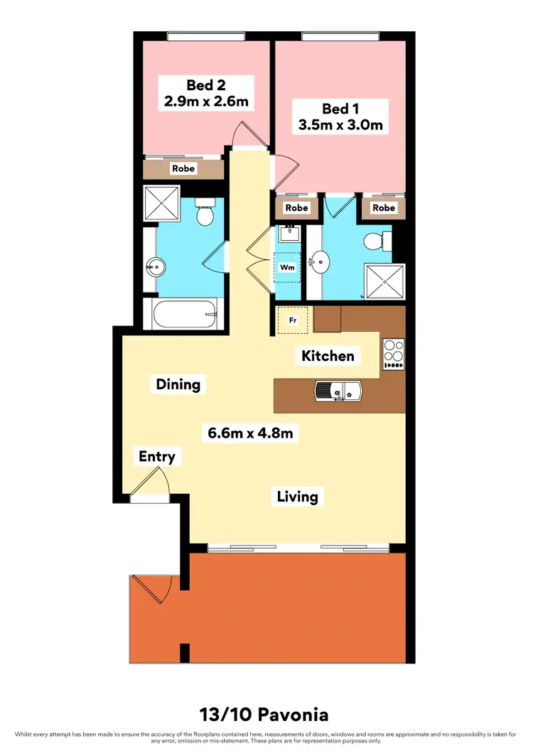 Floorplan of Homely apartment listing, 13/10 Pavonia Link, Clarkson WA 6030