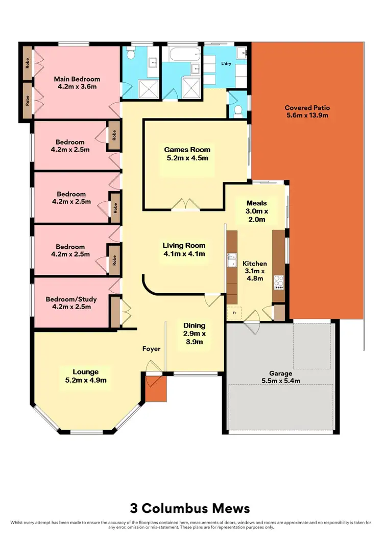 Floorplan of Homely house listing, 3 Columbus Mews, Currambine WA 6028
