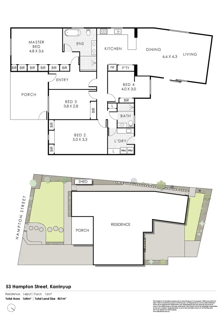 Floorplan of Homely house listing, 53 Hampton Street, Karrinyup WA 6018